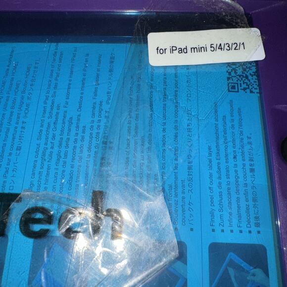 JETech Case for iPad mini 5/4/3/2/1 Purple Built-in Screen Protector NEW - Picture 2 of 4